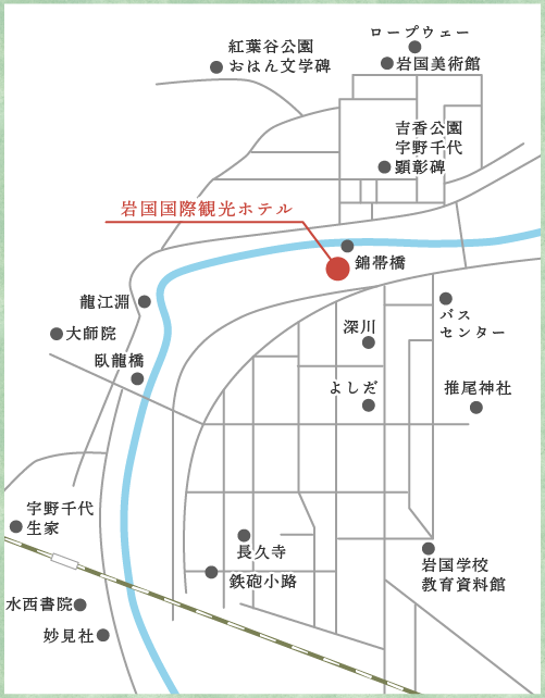 岩国城下町マップ